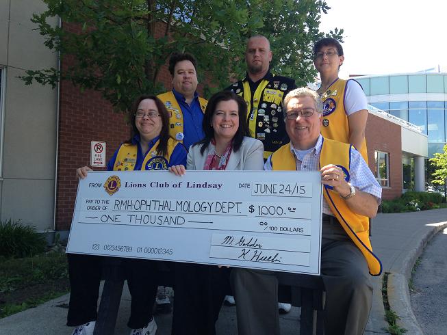 Lions present $1000 to RMHF